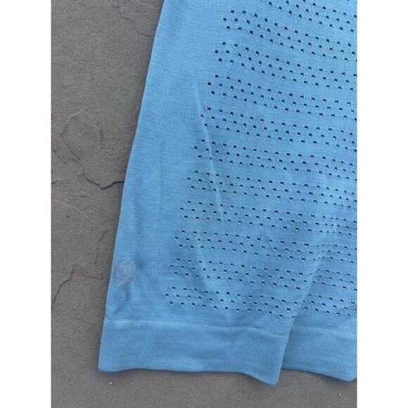 Lululemon Breeze By Short Sleeve Squad Cascade Blue Size M Women’s - Picture 3 of 5